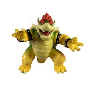 Super Mario Bowser 7” Jakks Pacific Deluxe Figure Light‑Up – Used